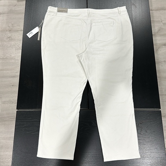 Soft Surroundings Blakely Velveteen Pants in White Pearl Ivory Color - 24W - Picture 3 of 10